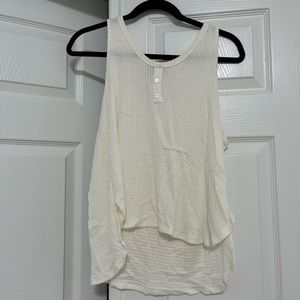 Scoop Neck Waffle Tank